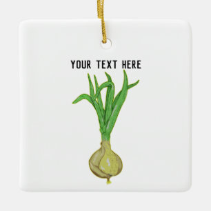 Ornement En Céramique Oignons en croissance