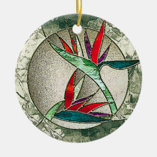 Ornement En Céramique Oiseau de l'ornement en verre d'art de paradis