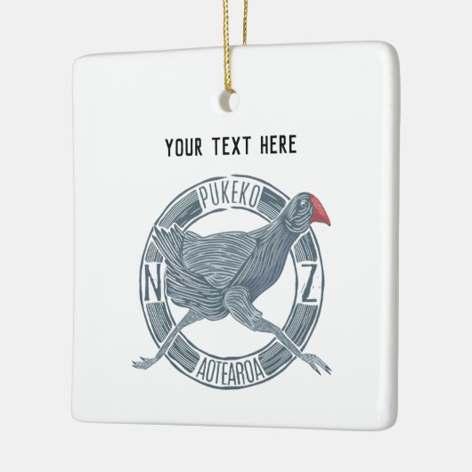 Ornement En Céramique Oiseau de Pukeko (Gauche)