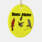 Ornement En Céramique Oiseau Nerd (Droite)