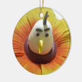 Ornement En Céramique Oiseau sculpté en Tournesol Imprimer (Gauche)