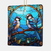 Ornement En Céramique Oiseaux de verre (Gauche)