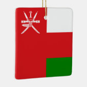 Ornement En Céramique Oman Flag  (Droite)