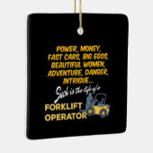Ornement En Céramique Opérateur de Life of a Forclift (Droite)