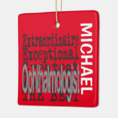 Ornement En Céramique Ophtalmologiste Extraordinaire PERSONNALISÉ (Gauche)