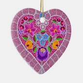 Ornement En Céramique OPUS CHANGEABLE Lace Heart (Droite)