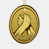 Ornement En Céramique Or pauvre (Droite)