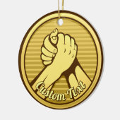 Ornement En Céramique Or pauvre (Gauche)