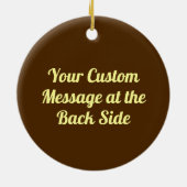 Ornement En Céramique Or pauvre (Dos)