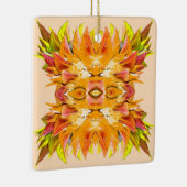 Ornement En Céramique ORANGE PLANTE - Digital Fractal Art - (Droite)