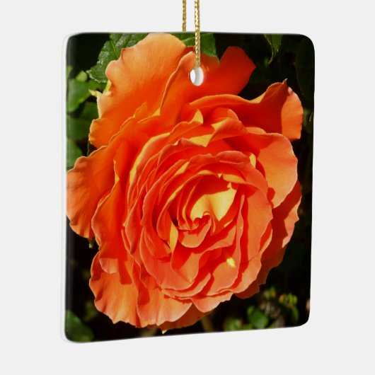 Ornement En Céramique Orange Rose I Plutôt Floral (Droite)