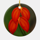 Ornement En Céramique Orchidée de Masdevallia ignea (Dos)
