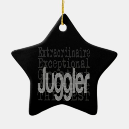 Ornement en céramique ordinaire de Juggler (Devant)