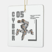 Ornement En Céramique Ordinateur Cyber 05 (Gauche)