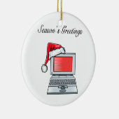 Ornement En Céramique Ordinateur de salutations de bureau (Droite)