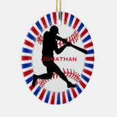 Ornement En Céramique Organisation de conception de base-ball (Droite)