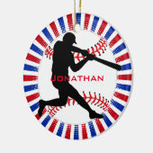 Ornement En Céramique Organisation de conception de base-ball (Gauche)