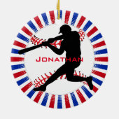 Ornement En Céramique Organisation de conception de base-ball (Dos)