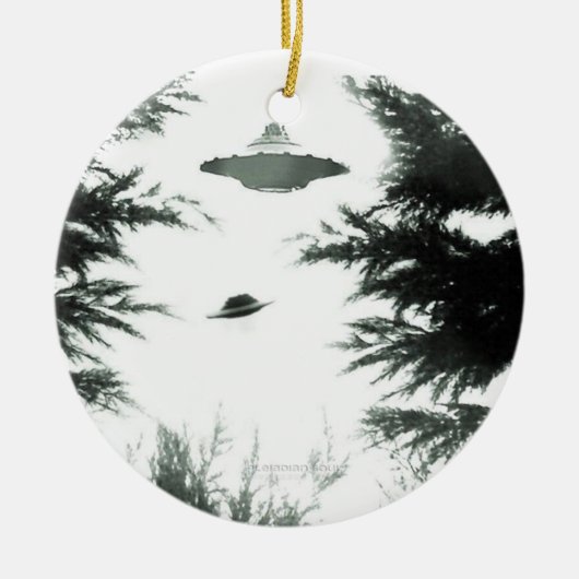 Ornement En Céramique Organisation des amis de l'OVNI (Devant)