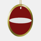 Ornement En Céramique Organisation du Drapeau de Lettonie (Droite)