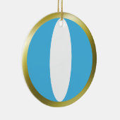 Ornement En Céramique Organisation du drapeau du Guatemala (Droite)