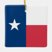 Ornement En Céramique Organisation du drapeau du Texas (Devant)