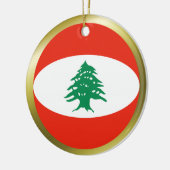 Ornement En Céramique Organisation du drapeau libanais (Gauche)