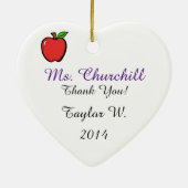 Ornement En Céramique Organisation scolaire - SRF (Dos)