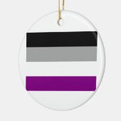 ORNEMENT EN CÉRAMIQUE ORIGINAL ASEXUEL DE DRAPEAU (Gauche)