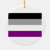 ORNEMENT EN CÉRAMIQUE ORIGINAL ASEXUEL DE DRAPEAU (Dos)