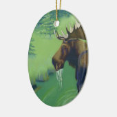 Ornement En Céramique Orignaux (Gauche)