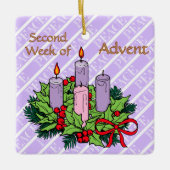 Ornement En Céramique Ornament #2 of 4: 2nd Week of Advent (PEACE) (Devant)