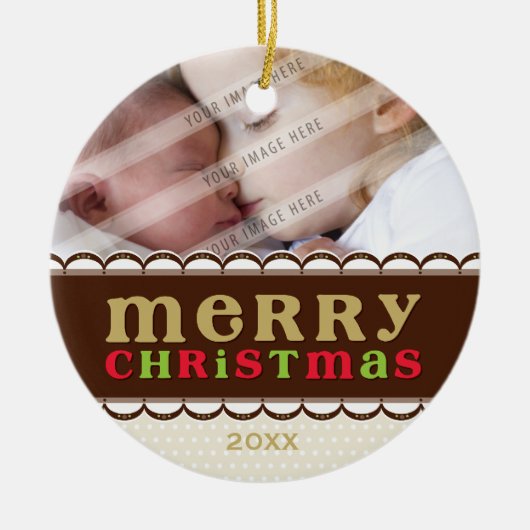 Ornement En Céramique ORNAMENT DE PHOTO :: chandyflots (Devant)