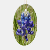 Ornement En Céramique Ornament peint Texas Bluebonnet (Droite)
