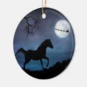 Ornement En Céramique Ornamet de Noël du cheval (Gauche)