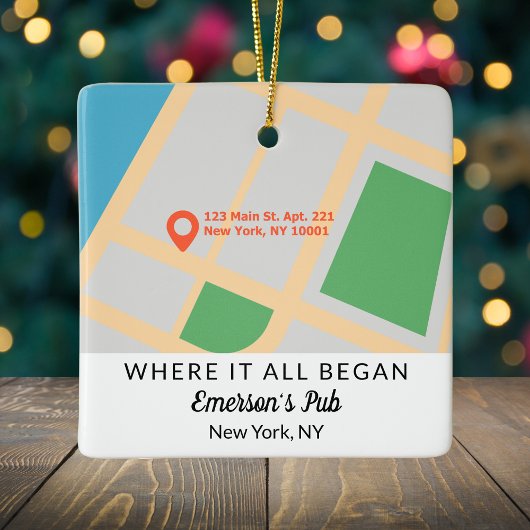 Ornement En Céramique Où tout a commencé quelques Keepsaké Noël