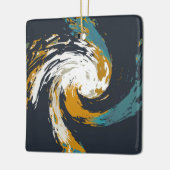 Ornement En Céramique Ouragan Twirl (Gauche)