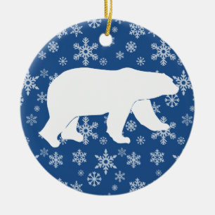 Ornement En Céramique Ours blanc