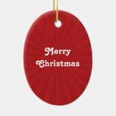 Ornement En Céramique Ours blanc de Père Noël (Dos)