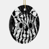 Ornement En Céramique Ours blanc noir (Droite)