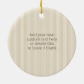 Ornement En Céramique Ours de miel mignon BFF (Dos)