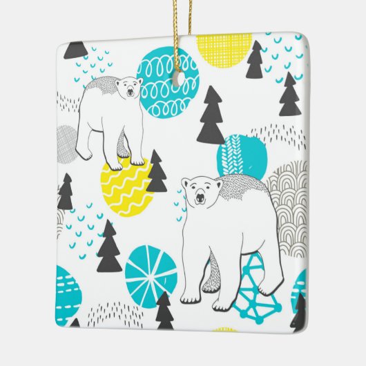Ornement En Céramique Ours polaire (Gauche)