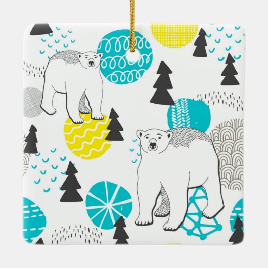 Ornement En Céramique Ours polaire (Dos)