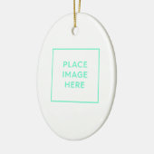 Ornement en céramique ovale (Gauche)