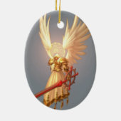 Ornement en céramique Ovale Angel moderne (Dos)