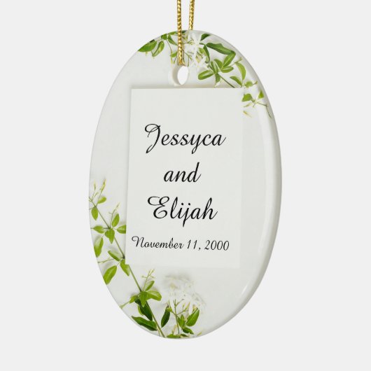 Ornement en céramique/ovale "Se souvenir de vous" (Gauche)