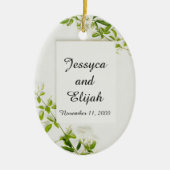 Ornement en céramique/ovale "Se souvenir de vous" (Devant)