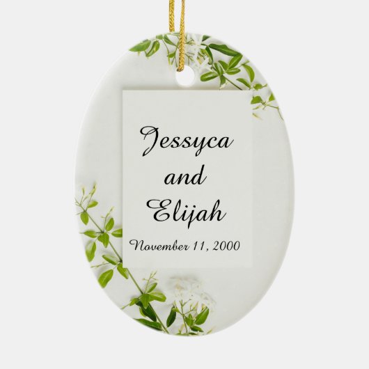 Ornement en céramique/ovale "Se souvenir de vous" (Dos)