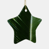 Ornement En Céramique Overlapping Palm Fronds Tropical Green Abstract (Droite)