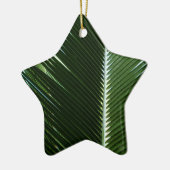 Ornement En Céramique Overlapping Palm Fronds Tropical Green Abstract (Gauche)